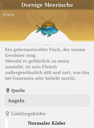 Fisch: Dornige Meeräsche Köder: Normaler Köder